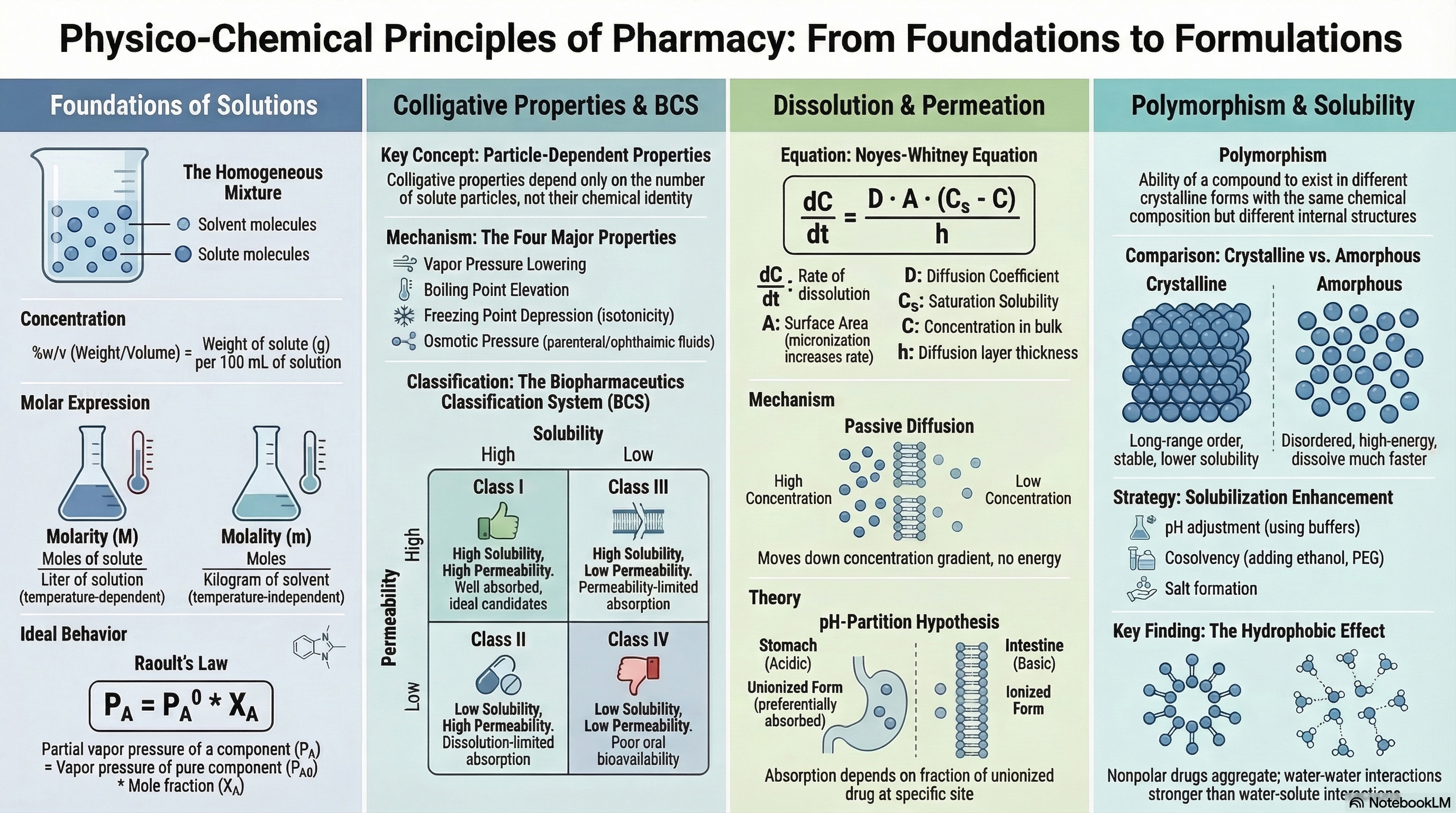 Physico‑Chemical Principles